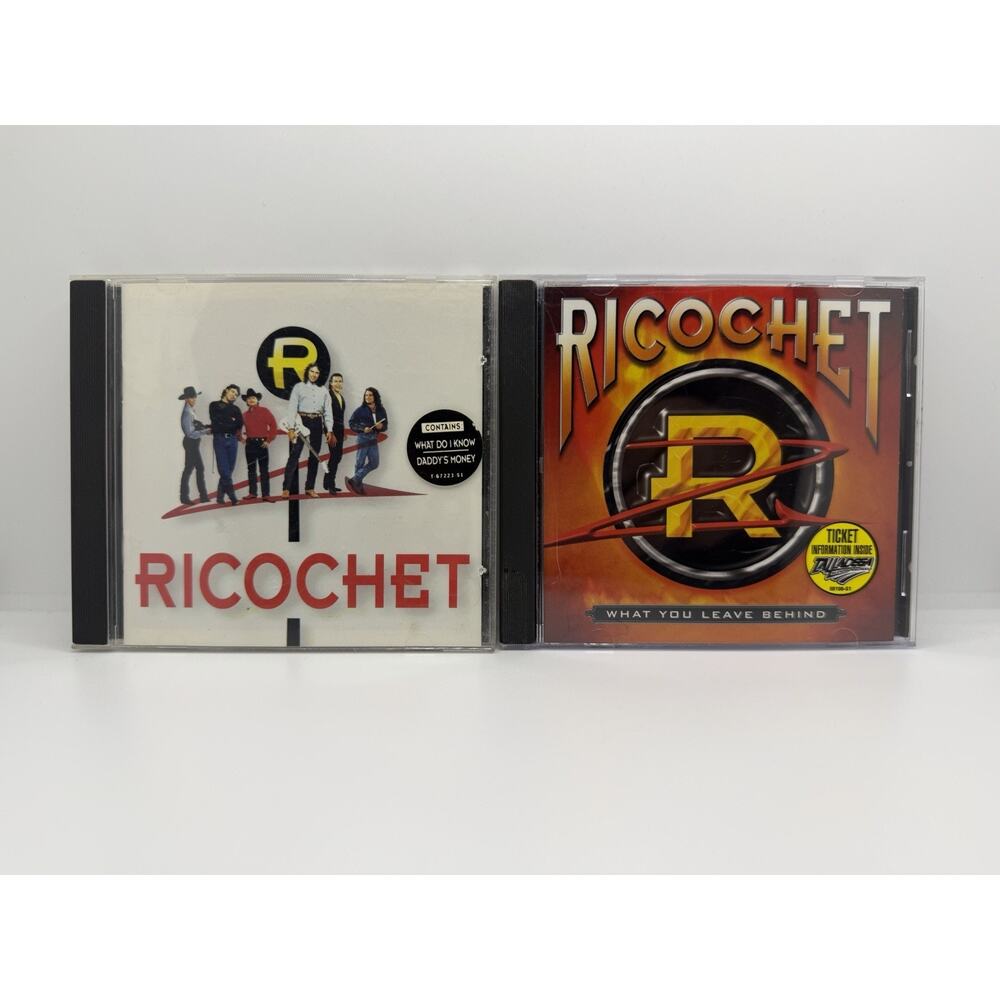 Lot of 2 Ricochet Music CD's Self Titled & What You Leave Behind Out Of Print